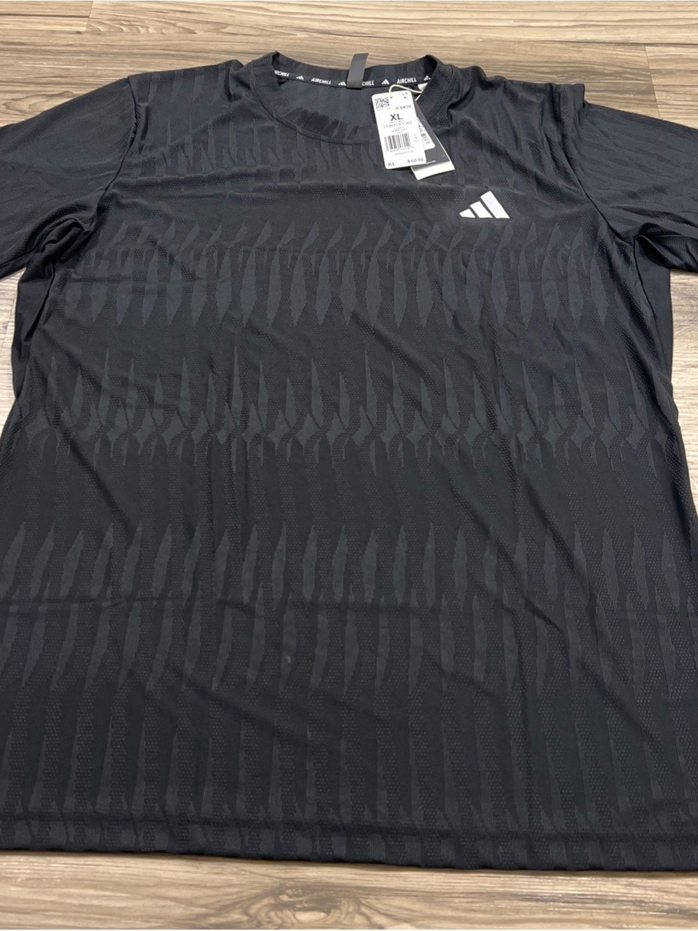Adidas Tennis Climacool+ AIRCHILL FreeLift  Tee Shirt Black Mens XL JF8459 $60